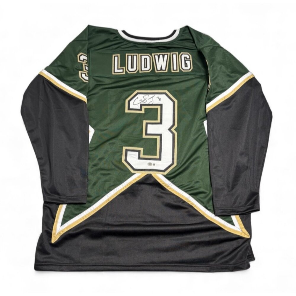 Craig Ludwig Signed CUSTOM Dallas Stars Jersey X-Large Beckett NHL